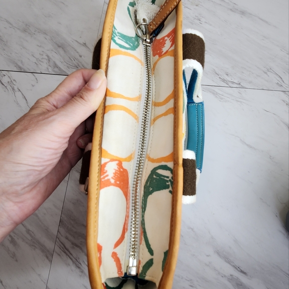 Coach Scribble Signature C's Mini Tote Bag Purse - Picture 9 of 12